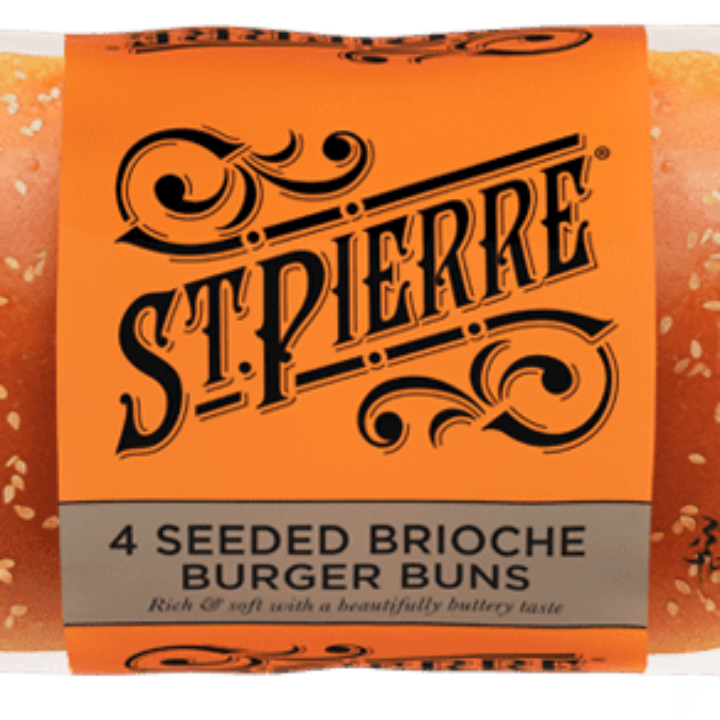 St Pierre Seeded Burger Buns