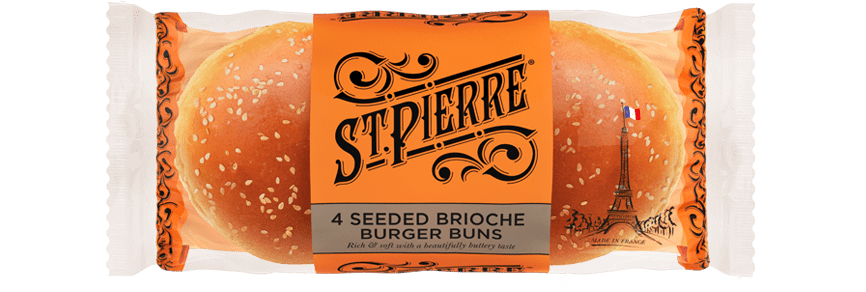 St Pierre Seeded Burger Buns